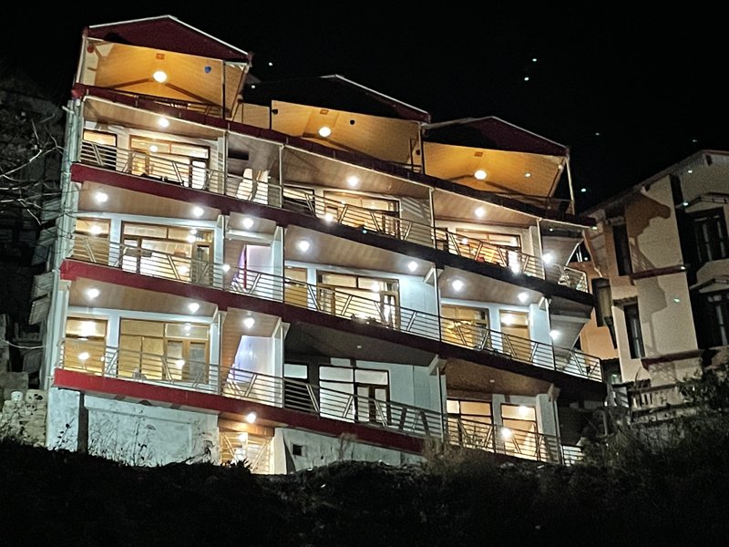 Facade at dusk