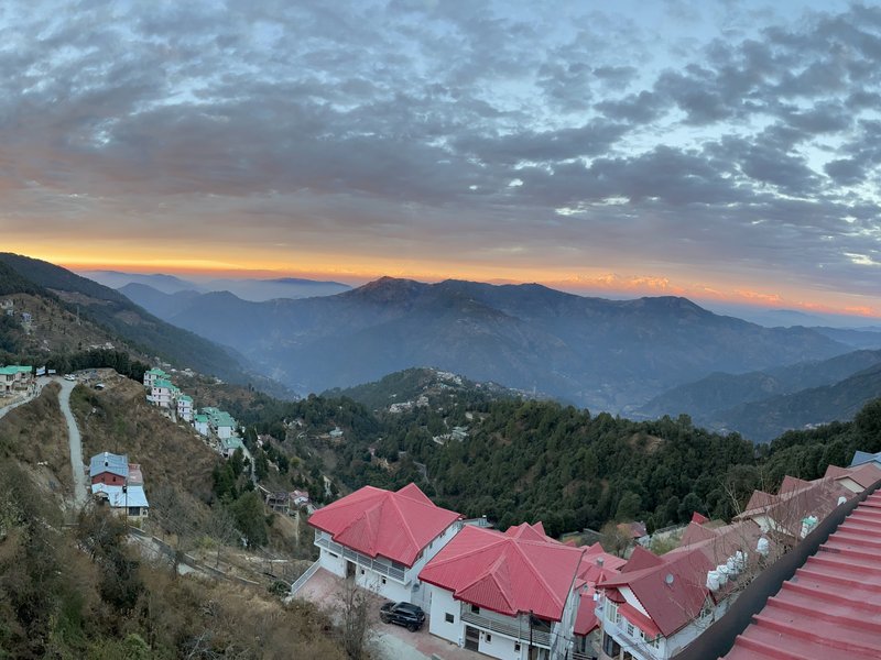 Sunset over the valley